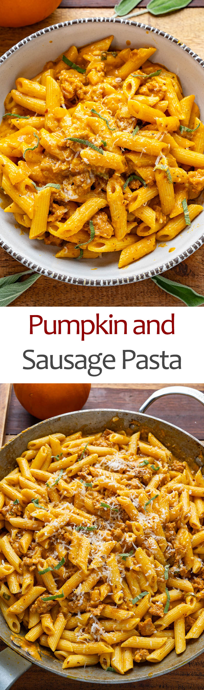 Pumpkin and Sausage Pasta
