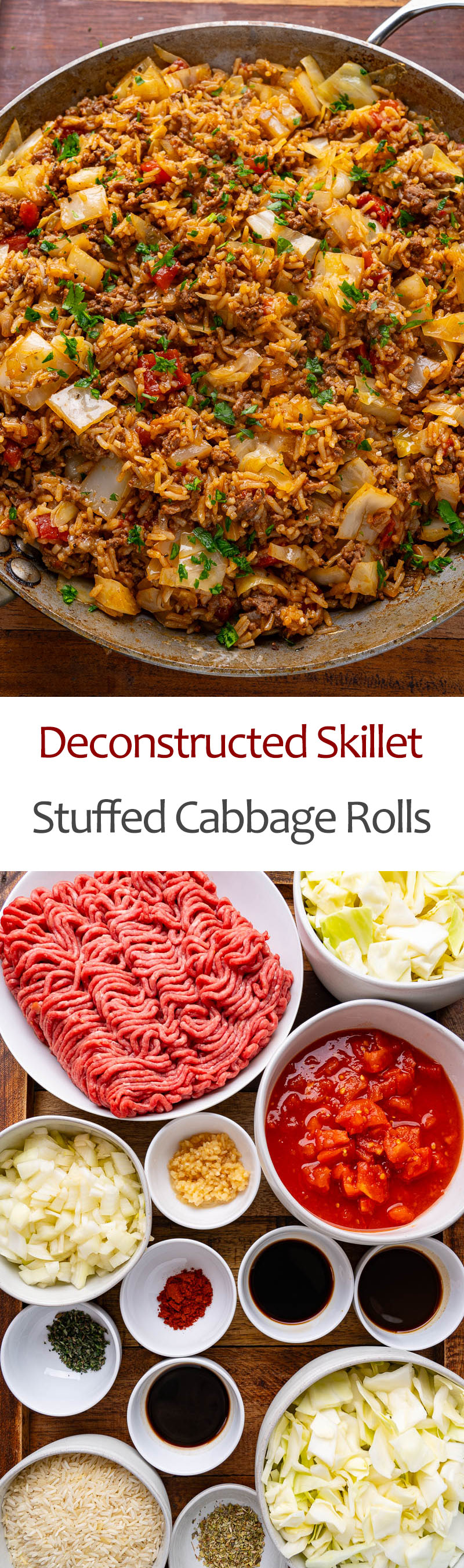 Deconstructed Skillet Stuffed Cabbage Rolls