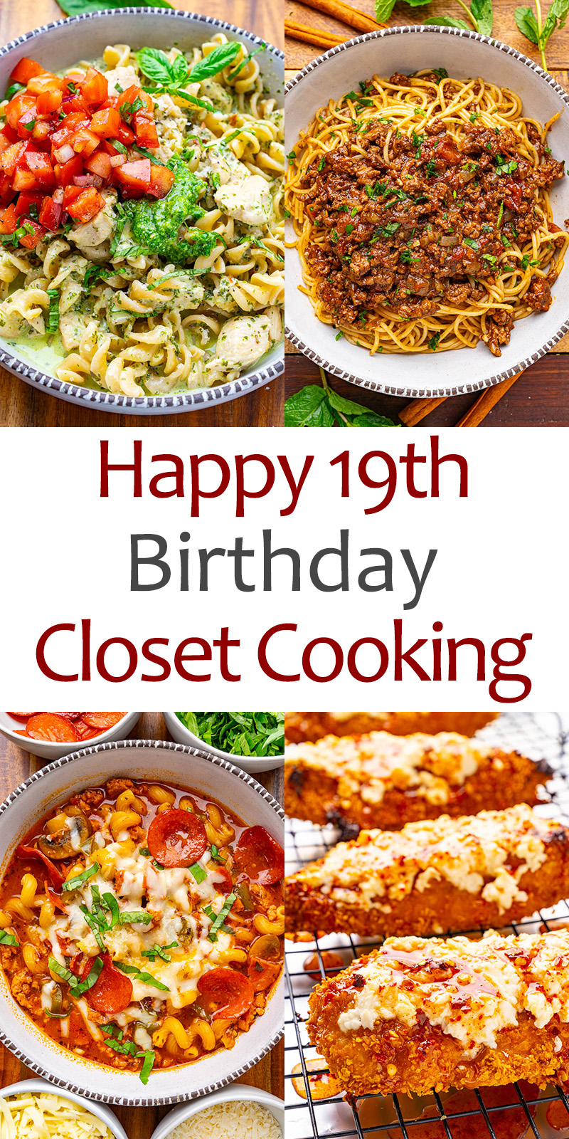 Happy 19th Birthday Closet Cooking!