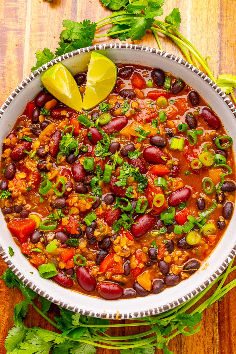 Bean and Lentil Quinoa Chili Bean and Lentil Quinoa Chili
