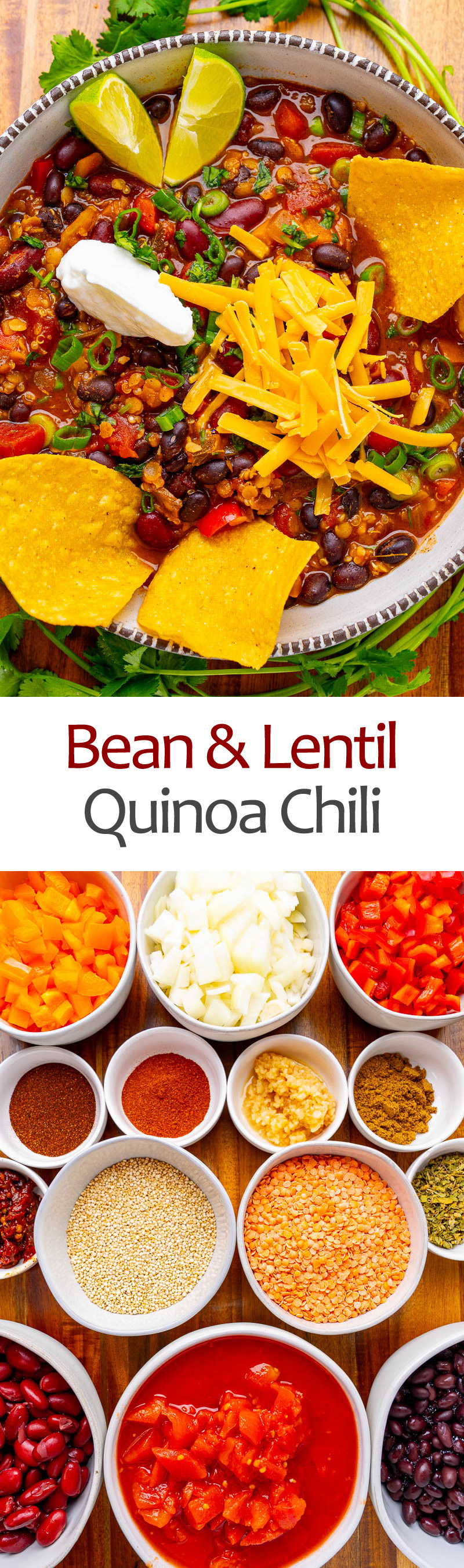 Bean and Lentil Quinoa Chili Bean and Lentil Quinoa Chili