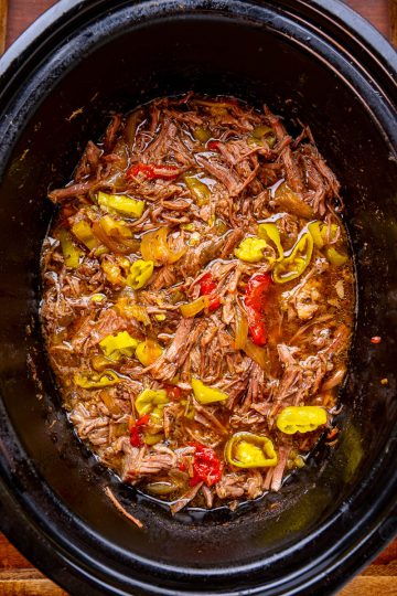 Slow Cooker Italian Beef Sandwiches