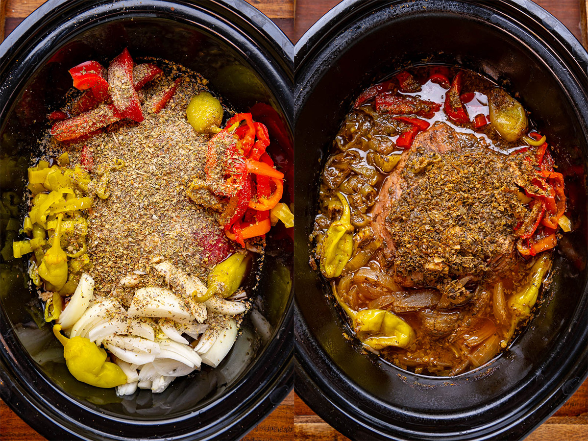 Slow Cooker Italian Beef Sandwiches Slow Cooker Italian Beef Sandwiches