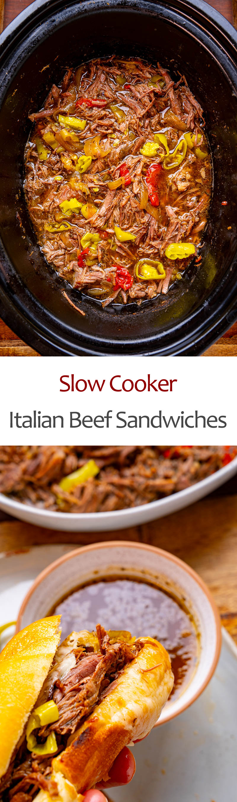 Slow Cooker Italian Beef Sandwiches Slow Cooker Italian Beef Sandwiches
