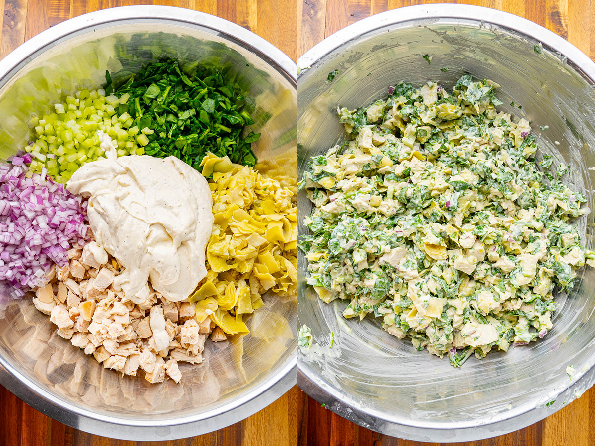 Spinach and Artichoke Chicken Salad Spinach and Artichoke Chicken Salad