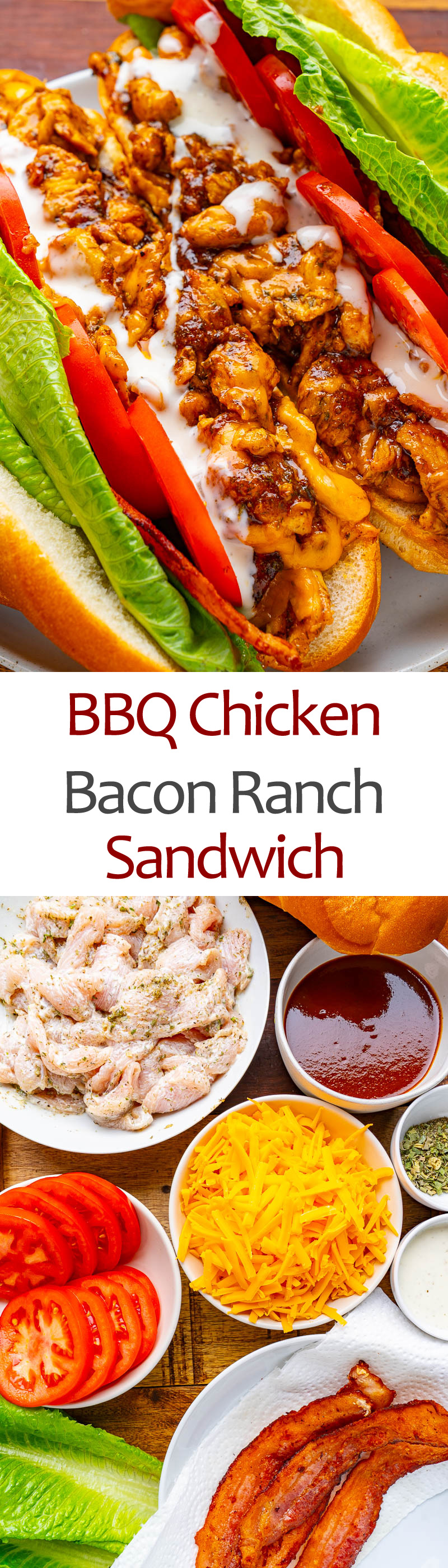 BBQ Chicken Bacon Ranch Sandwich BBQ Chicken Bacon Ranch Sandwich