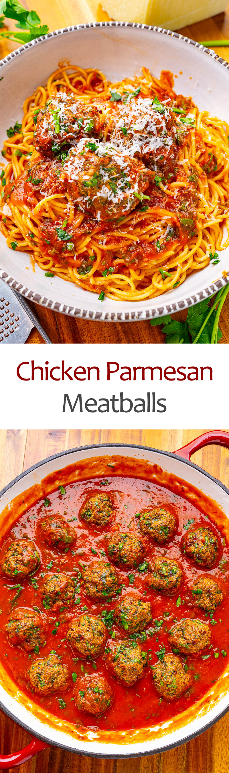 Chicken Parmesan Meatballs Chicken Parmesan Meatballs