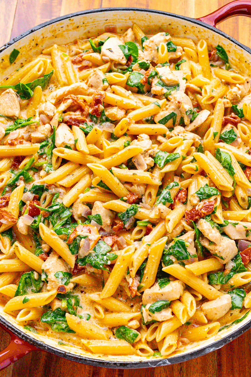 Creamy Cottage Cheese Tuscan Chicken Pasta Creamy Cottage Cheese Tuscan Chicken Pasta
