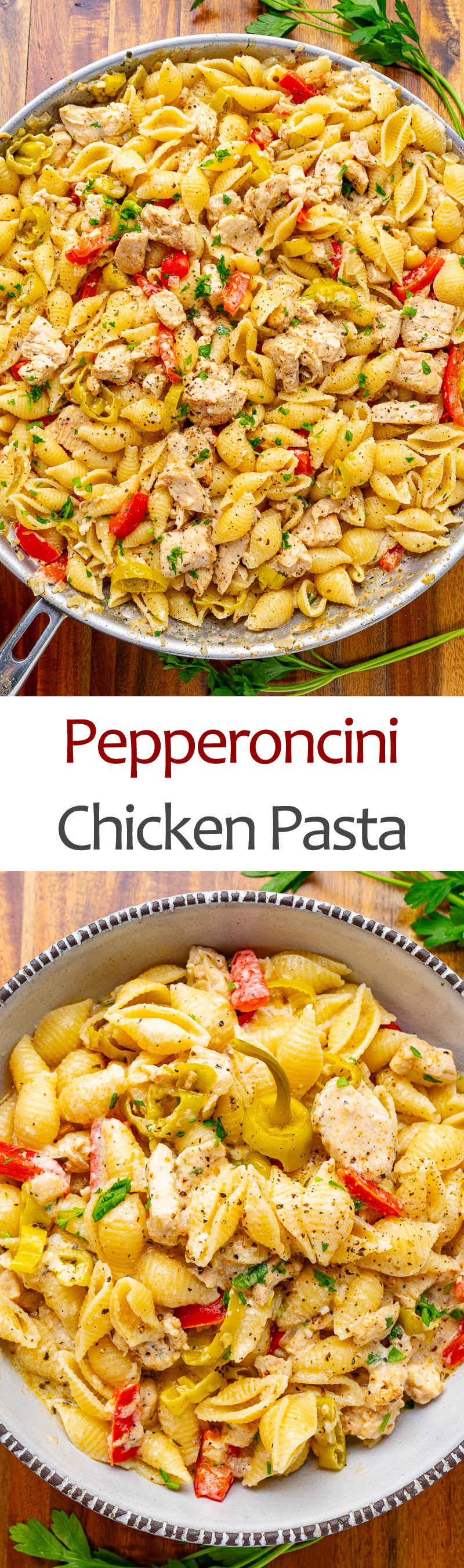 Creamy Pepperoncini Chicken Pasta Creamy Pepperoncini Chicken Pasta
