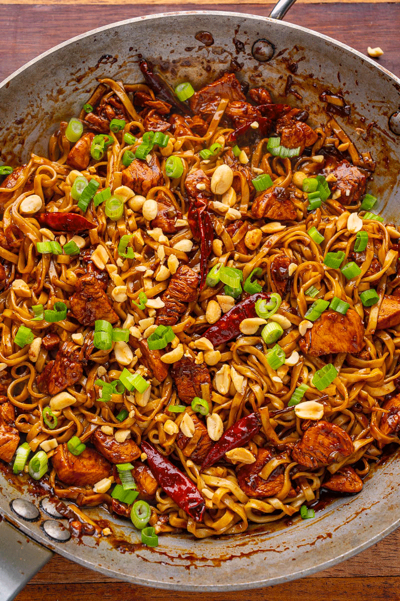 Kung Pao Chicken Noodles Kung Pao Chicken Noodles