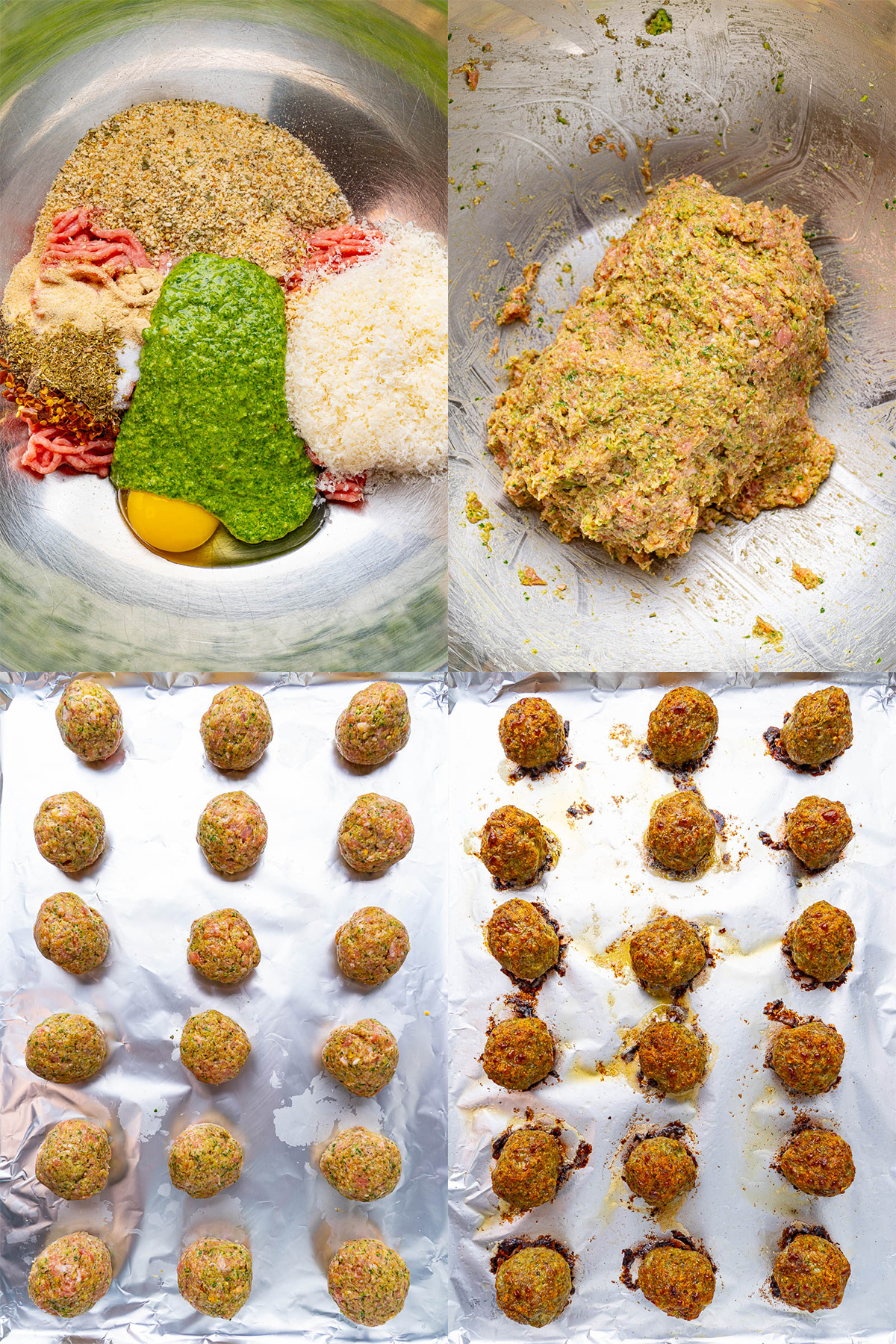 Pesto Chicken Meatballs Pesto Chicken Meatballs