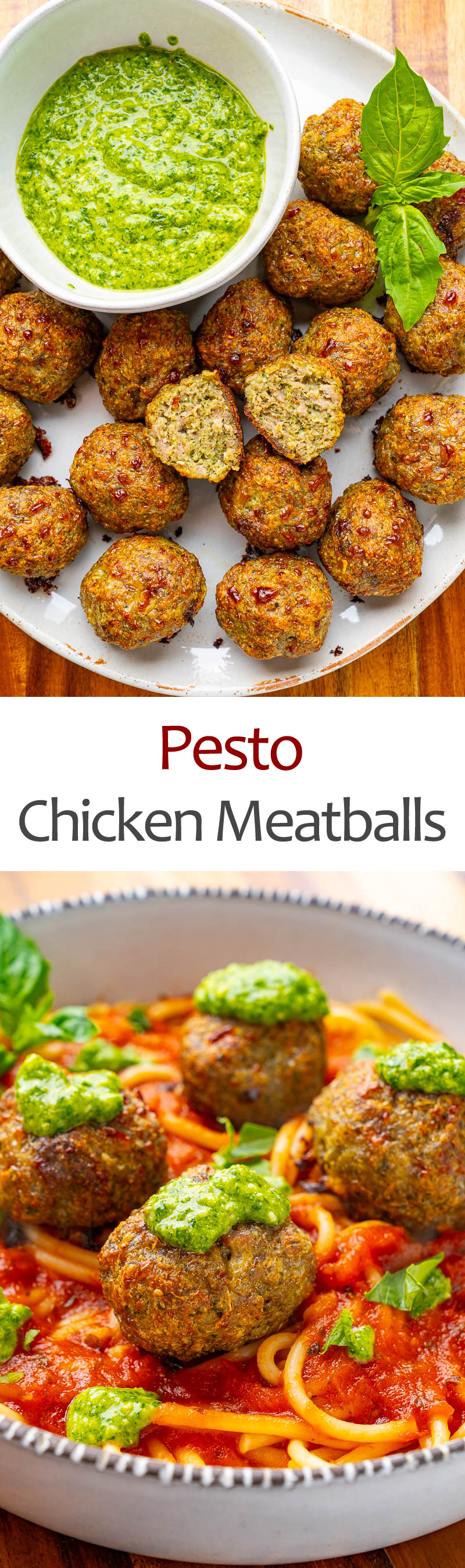 Pesto Chicken Meatballs Pesto Chicken Meatballs