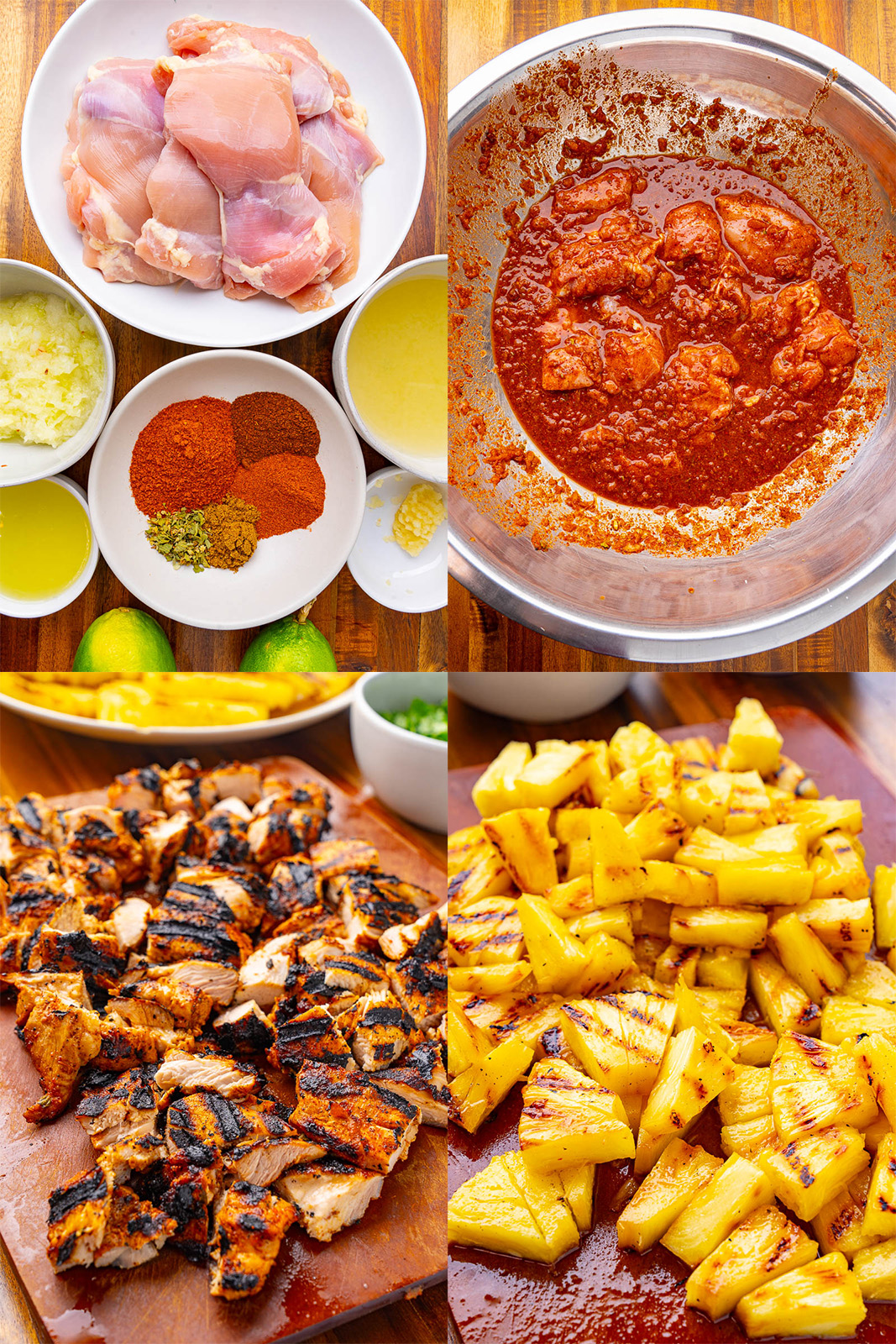Grilled Chicken al Pastor Grilled Chicken al Pastor