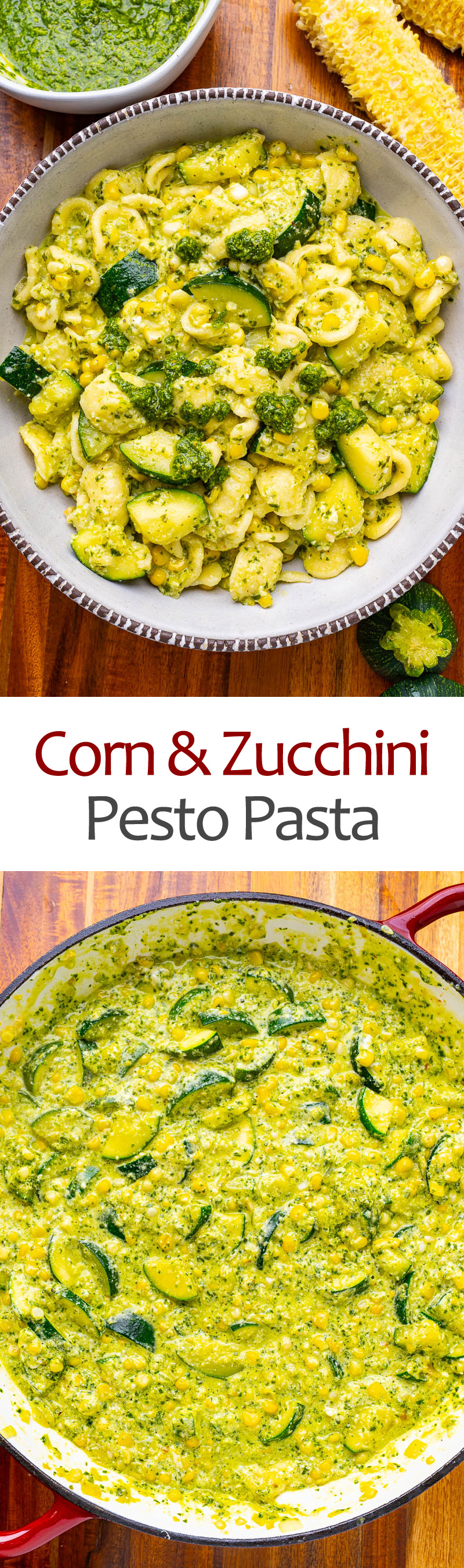 Creamy Corn and Zucchini Pesto Pasta Creamy Corn and Zucchini Pesto Pasta
