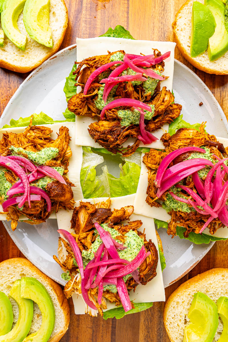 Slow Cooker Peruvian Chicken Sandwiches Slow Cooker Peruvian Chicken Sandwiches