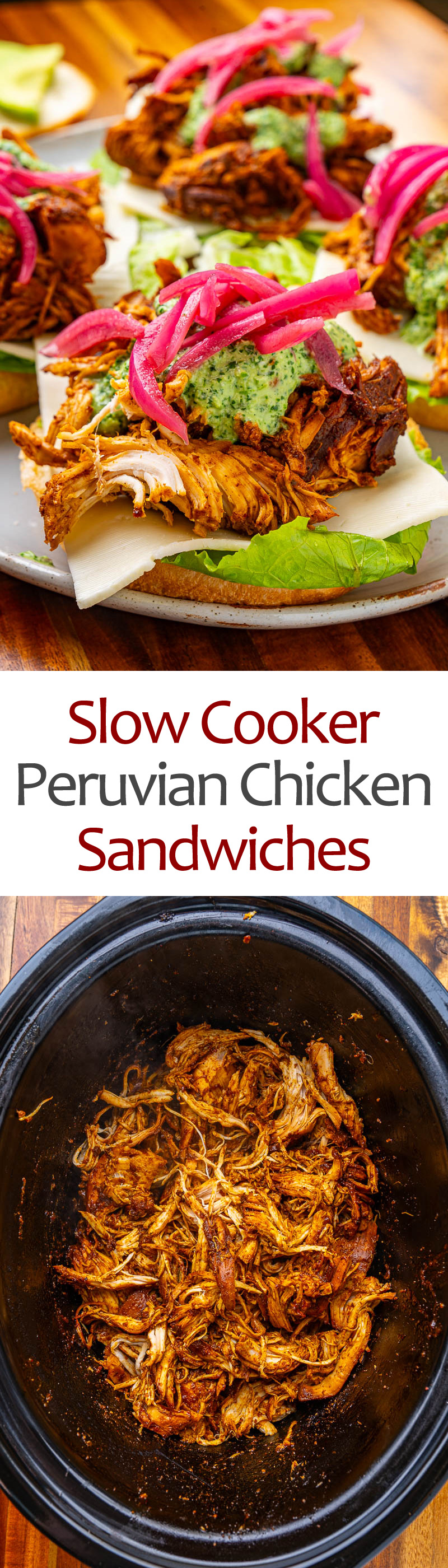 Slow Cooker Peruvian Chicken Sandwiches Slow Cooker Peruvian Chicken Sandwiches