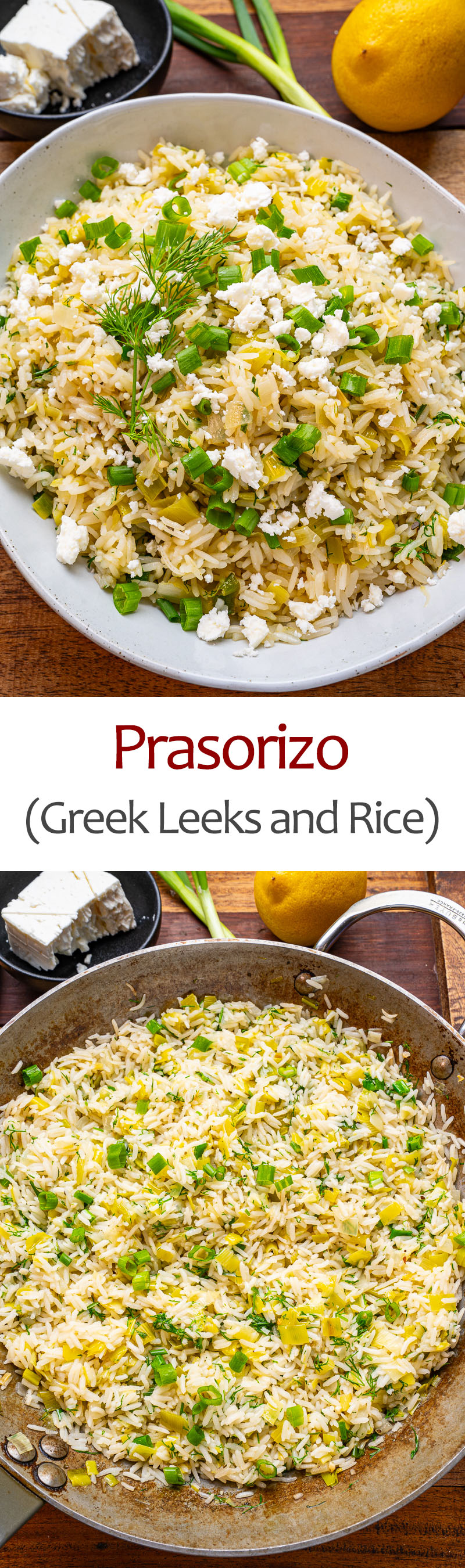 Prasorizo (Greek Leeks and Rice)