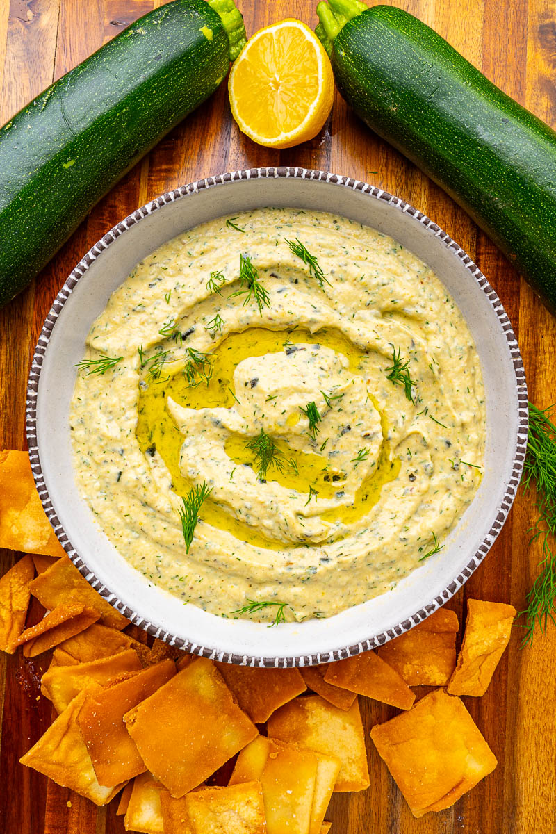 Roast Zucchini Tzatziki Dip