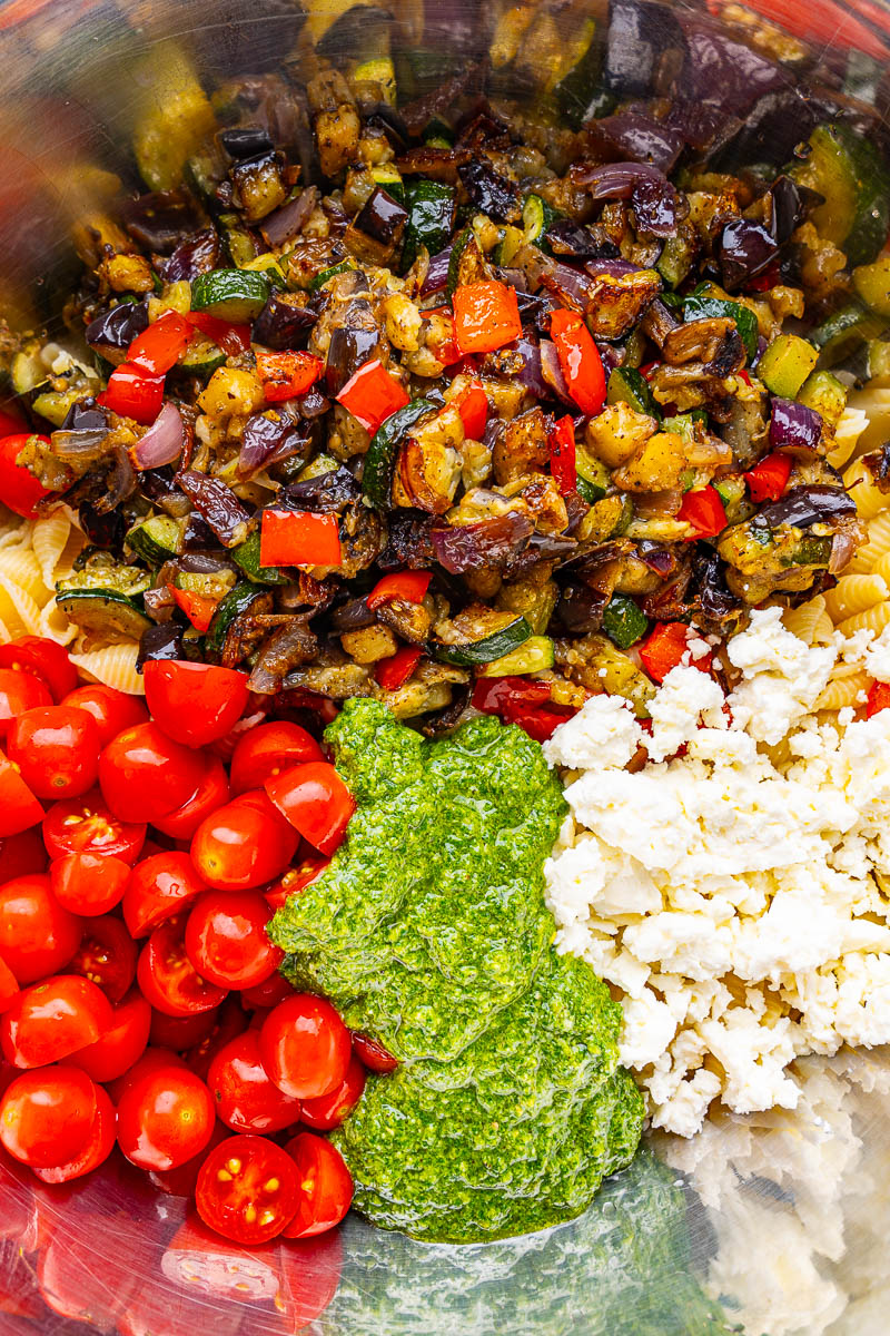 Roasted Vegetable Ratatouille Pasta Salad Roasted Vegetable Ratatouille Pasta Salad