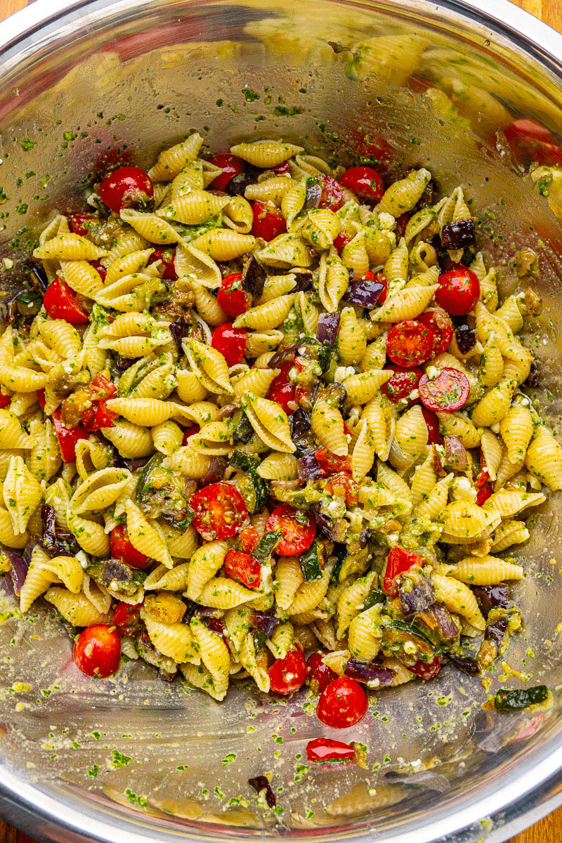 Roasted Vegetable Ratatouille Pasta Salad Roasted Vegetable Ratatouille Pasta Salad
