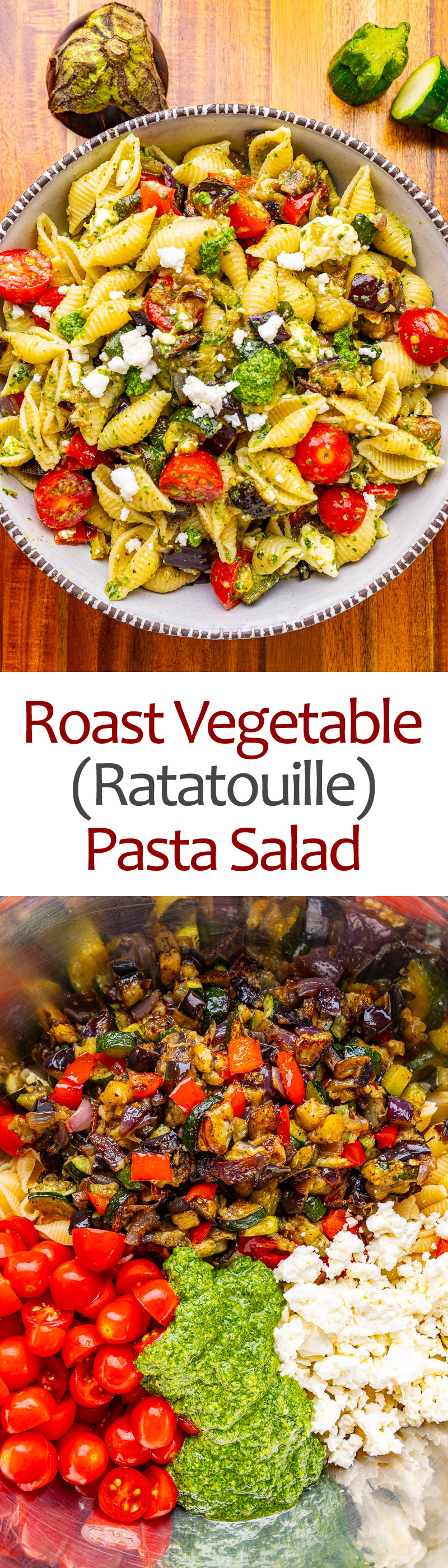 Roasted Vegetable Ratatouille Pasta Salad Roasted Vegetable Ratatouille Pasta Salad