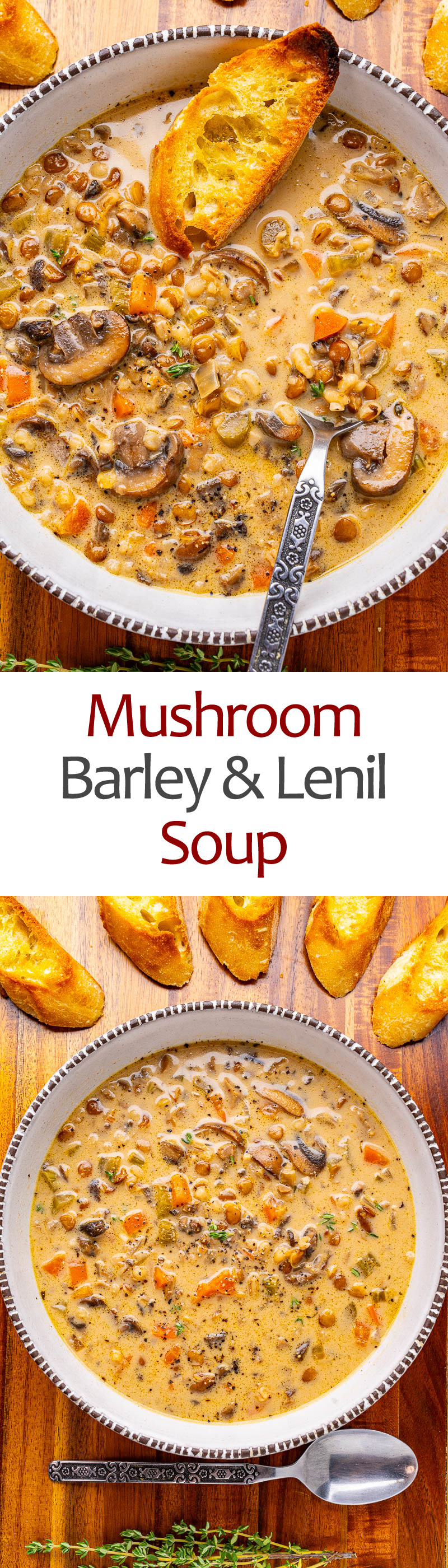 Creamy Mushroom and Barley Soup Creamy Mushroom and Barley Soup